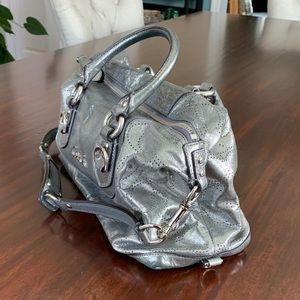 Coach Silver/Gunmetal Purse